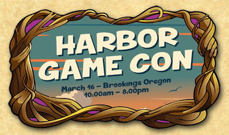 The Brookings Harbor Game Con is BACK! It will be held at the Elks Lodge on the 16th of March. Entry is free. Lots of vendors and games!