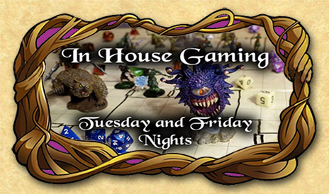 We have Friday Night game nights! D&D, MTG, Star Wars RPG, Board Games and more!